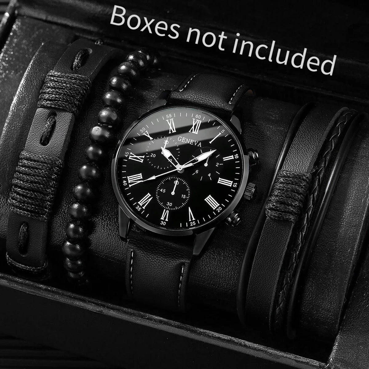 Quartz Watch And Bracelet Kit Nylon Band Casual Gift