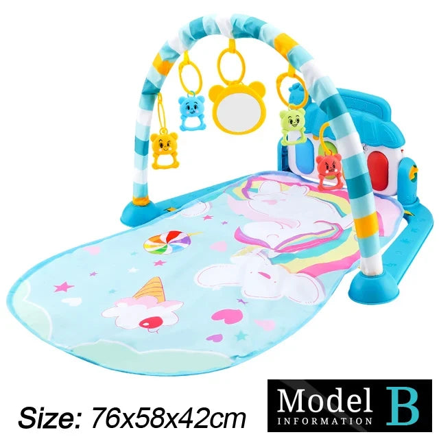 Play Baby Gym Piano Activity Mat With Hanging Toys Newborn Early Education Fall 2025 Sensory Motor Skill Gift