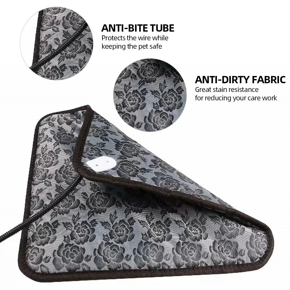 Winter Bed Heating Pad - Water-Resistant Warming Mat for Cats and Dogs