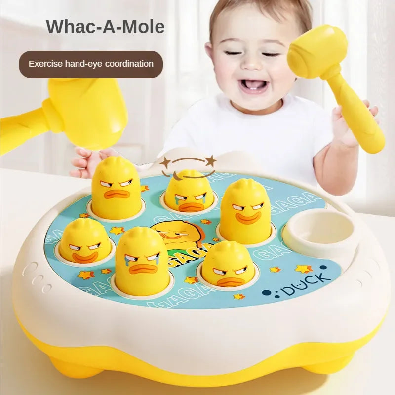Montessori Cartoon Whac-A-Mole Game - Educational Toddler Toy for Parent-Child Bonding, Fun Animal Theme Activity, Great Birthday Gift