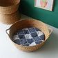 Rattan Cat Nest Handwoven Bamboo Bed Four Seasons 2025 Organic Cool Cozy Hideaway Eco Friendly