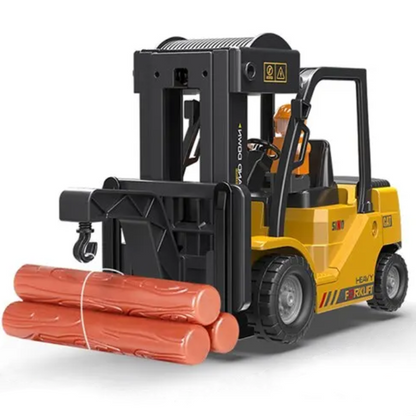 Control Remote Forklift Toy with Lights & Sounds 12-Channel 2.4GHz - RC Construction Vehicle for Ages 6+