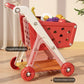 Cart Shopping Toy Push Along Grocery Trolley Kids Pretend Play Supermarket Back To School 2025 Early Education Gift