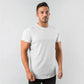 short sleeve, cotton blend, for workout & casual wear – Breathable slim fit men's gym t-shirt