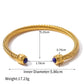 Gold Plated Stainless Steel Stackable Bracelet Kit Cuff Jewelry For Elegant Layering Spring 2026 Gift