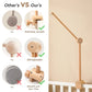 Crib Wooden Mobile Bracket Newborn Sensory Toys Soothing