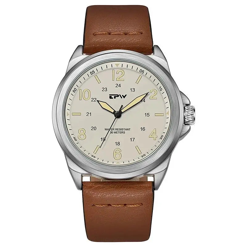 Field Rugged Watch 42mm Fabric Strap Military Analog 30M