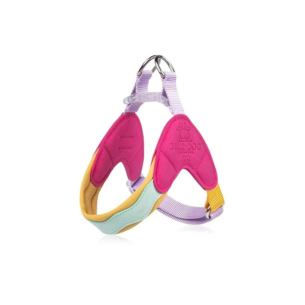 Dog Harness Y Shaped Flexible Chest Straps Polyester Blends Summer 2026 Outdoor Use Simple Fit