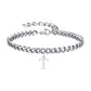 Initials Cuban Link Bracelet Stainless Steel Flexible