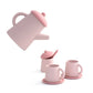 Miniature Tea Kit Plush Silicone Pretend Play Tableware Kids Toy Back To School 2025 Imaginative Play Gift