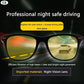 Vision Night Glasses PC Frame Polarized Sunglasses Fall 2026 Day Night Driving Vision Goggles