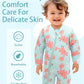 unisex Breathable long-sleeve rash guard - one-piece swimsuit, UPF 50+, pineapple print, for babies and toddlers
