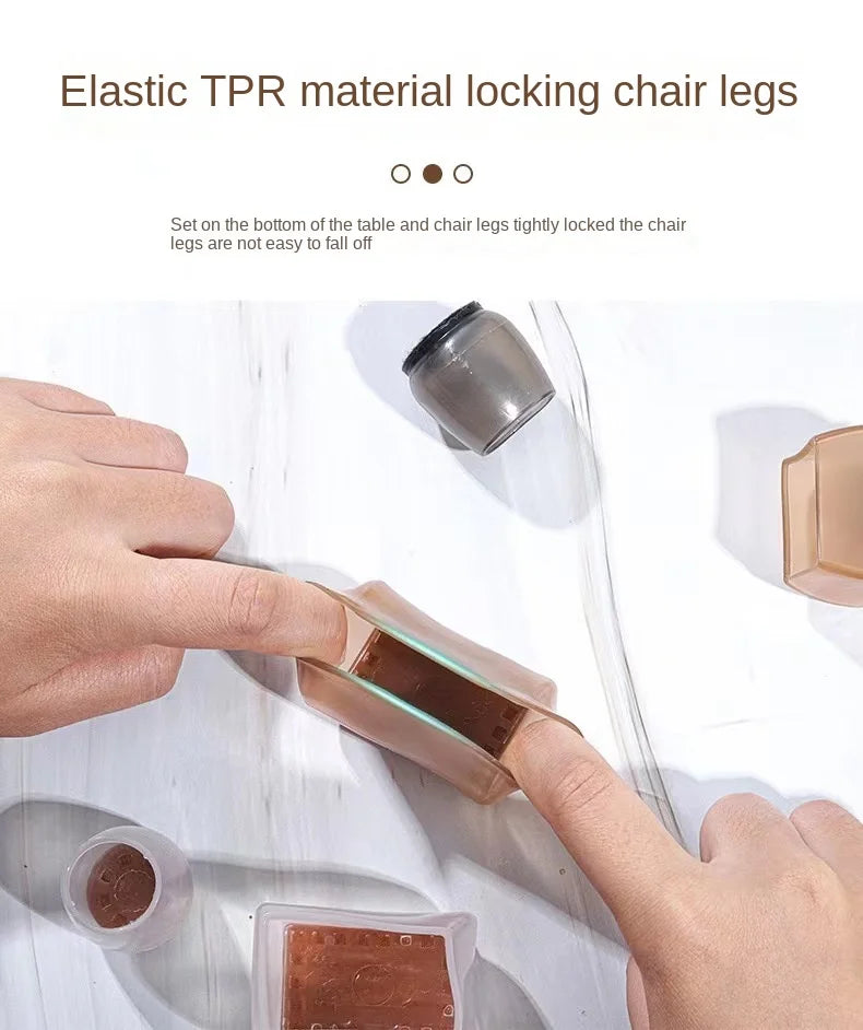 Floor Protectors Chair Feet Leveling Mat 2026 – Silicone Anti-Slip Furniture Leg Pads 16-Pack