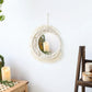 Macrame Mirror Kit Cotton Fringe Boho Wall Hanging Mirrors Fall 2025 Cozy Nursery Household Decor Gift