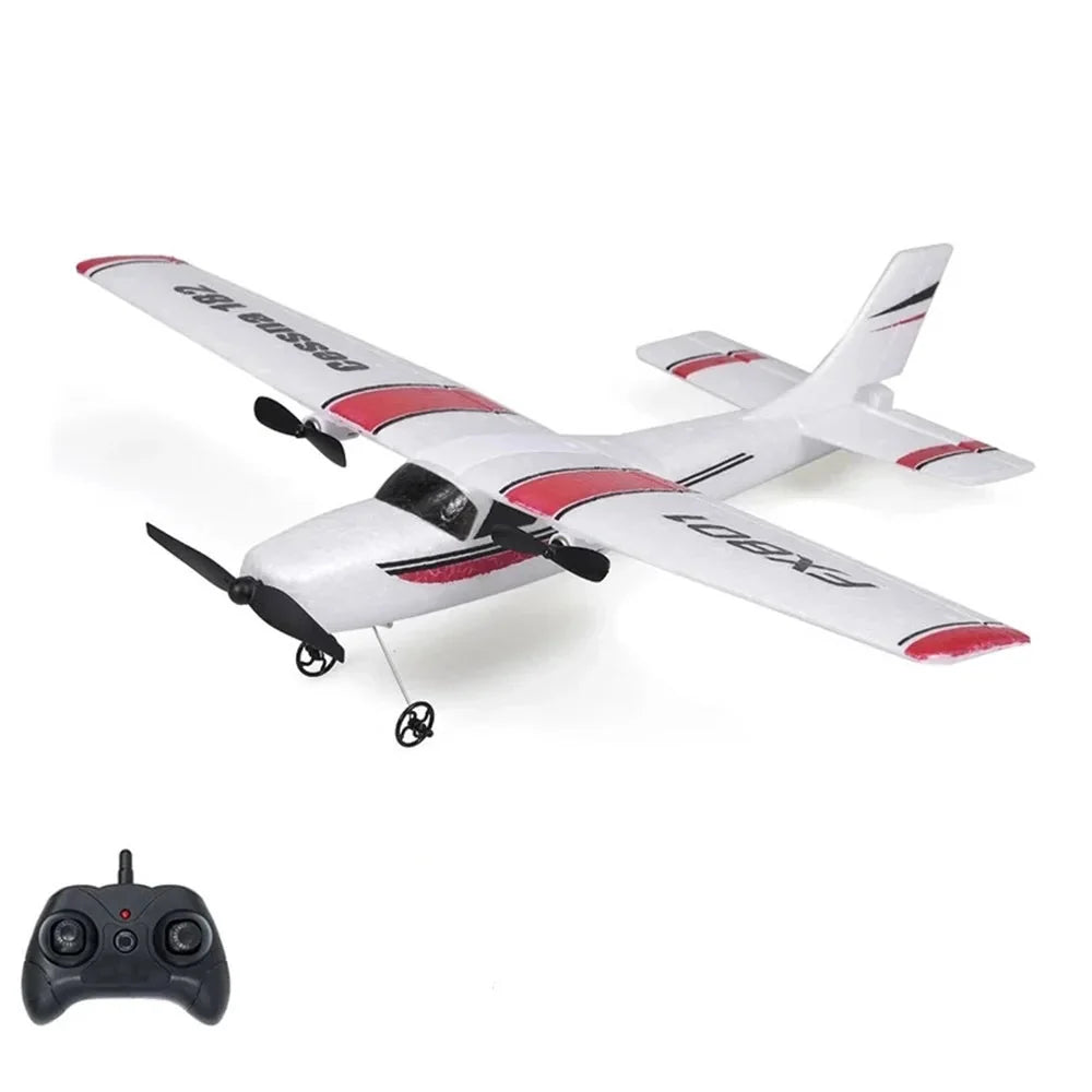 EPP Foam FX801 RC Plane - 2CH Remote Control Aircraft for Kids, Simple Assembly Toy Gift