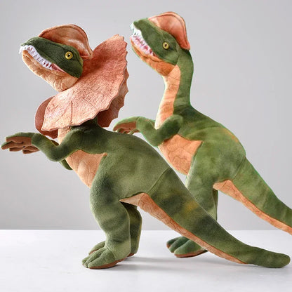 Dilophosaurus Plush Toy Double Crest Plush Dino Collectible