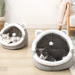 Nest Cat House for Cats Cave Bed Semi-Closed Cozy Kennel