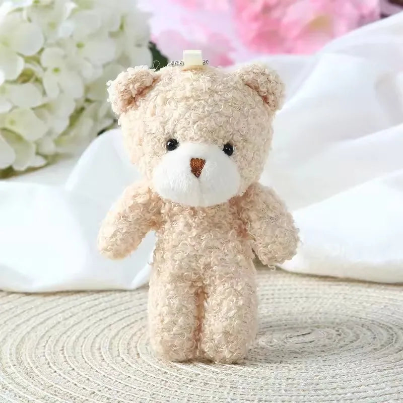 Variant image for Cute 12cm Plush Rabbit Keychain Doll - Soft Stuffed Animal Keychain Gift for Girls in Blush Pink-2