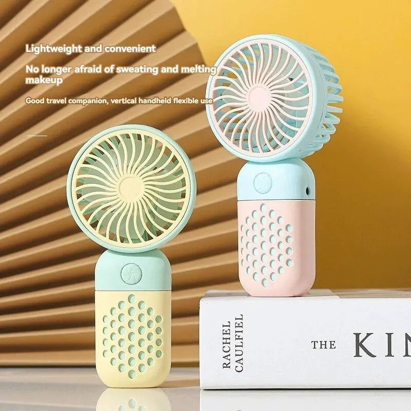 New Hand-Held Charging Fan - Cute Mini USB Pocket Fan for Students