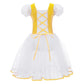 velvet bodice, tulle skirt, short puff sleeves, for dance class – Breathable girls' ballet tutu dress