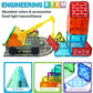 Magnetic Building Blocks Road Kit with Cars - Fun Construction Toy for Boys & Girls, Ideal Christmas & Birthday Gift for Toddlers
