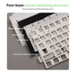 Keyboard Mechanical R75 Gasket 80Key RGB Hot Swap Spanish
