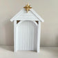 Nativity Scene Large 7-Piece Kit White And Gold Resin Figures Faceless Holy Family Christmas Decor 2025 Gift
