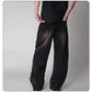 Men's Oversized Wide Leg Jeans - Baggy Straight Cotton Blend