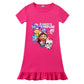 Princess-Style, Flowy, Mid-Calf Length, Cotton, For Party Wear – Light Girls’ Dress