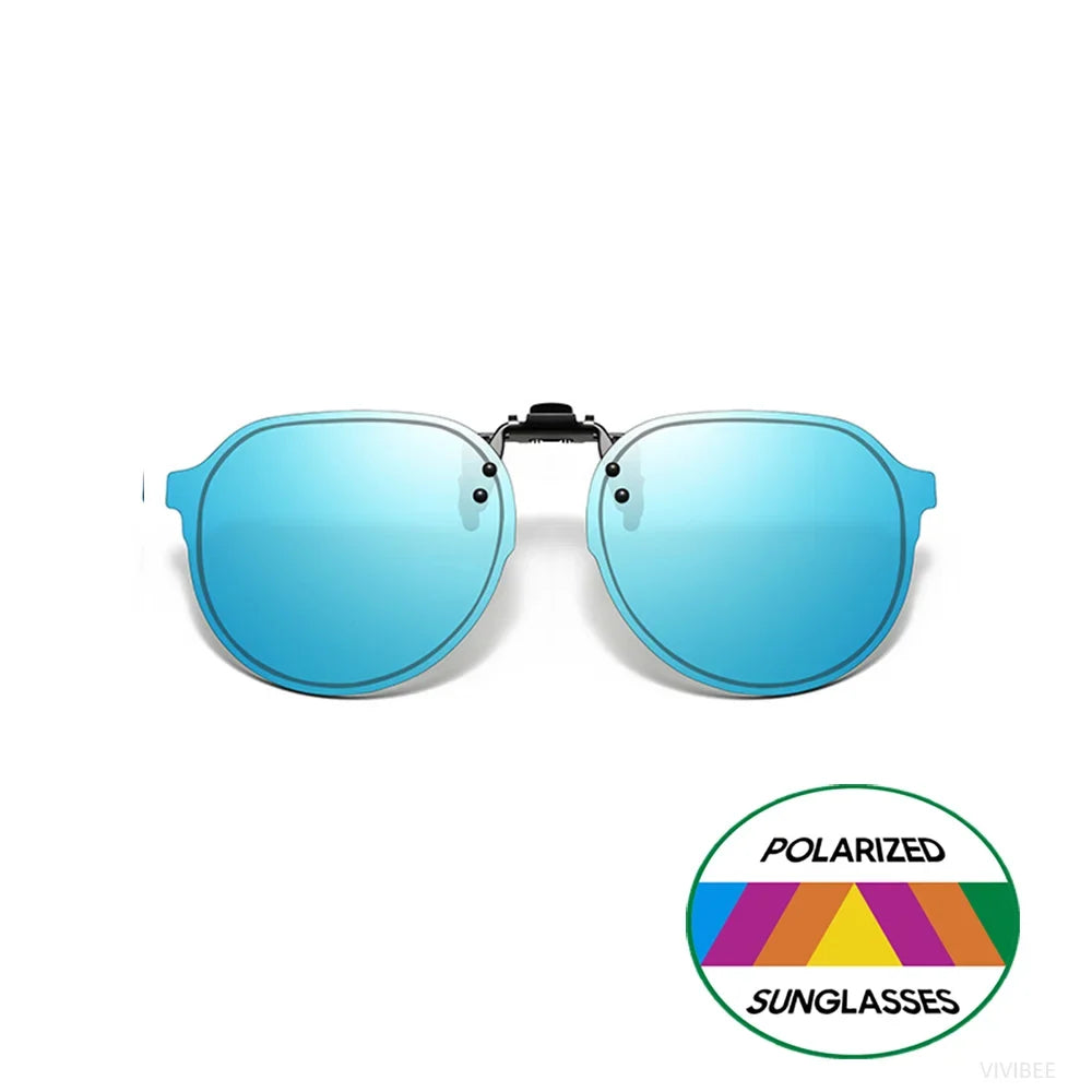 Clip-On2026 Edition Sunglasses Polarized UV400 Flip Up Clip Night Vision Clip Universal Goggles For Driving And Fishing Summer