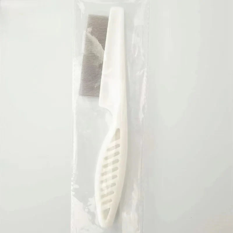 Stainless Steel Pet Grooming Comb - Flea & Shedding Brush for Cats & Dogs, Massage Device