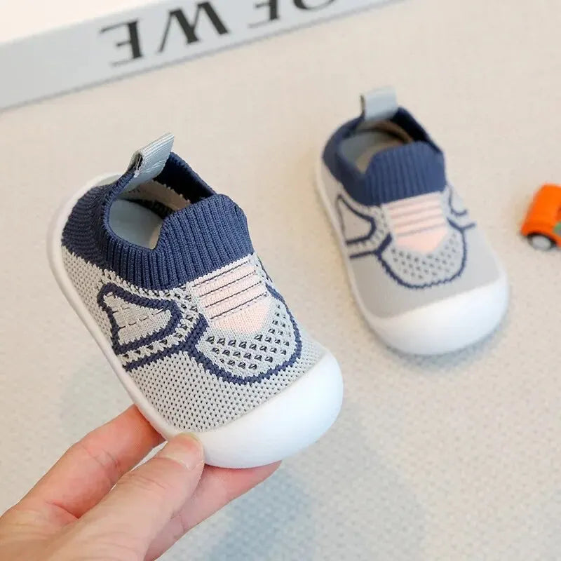 Baby Walking Shoes Plush Bottom Non-slip for 1-3 Years, Spring and Autumn Children's Shoes