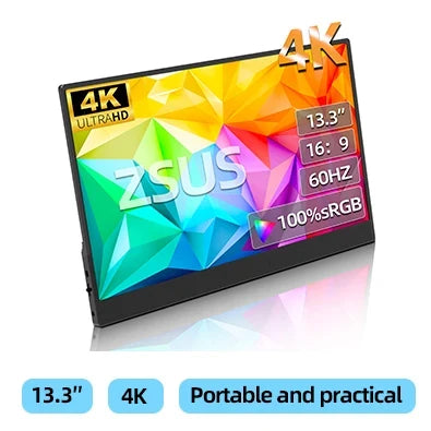 2K 14 Inch Travel-Friendly Monitor 60Hz HDR Light Travel