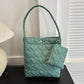 padded square shoulder bag, polyester, casual everyday – Cozy women's quilted tote