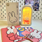 Humidifier Ultrasonic 380ml Doll Design Desktop Humidifier Back To School 2025 Quiet LED Mood Light Gift