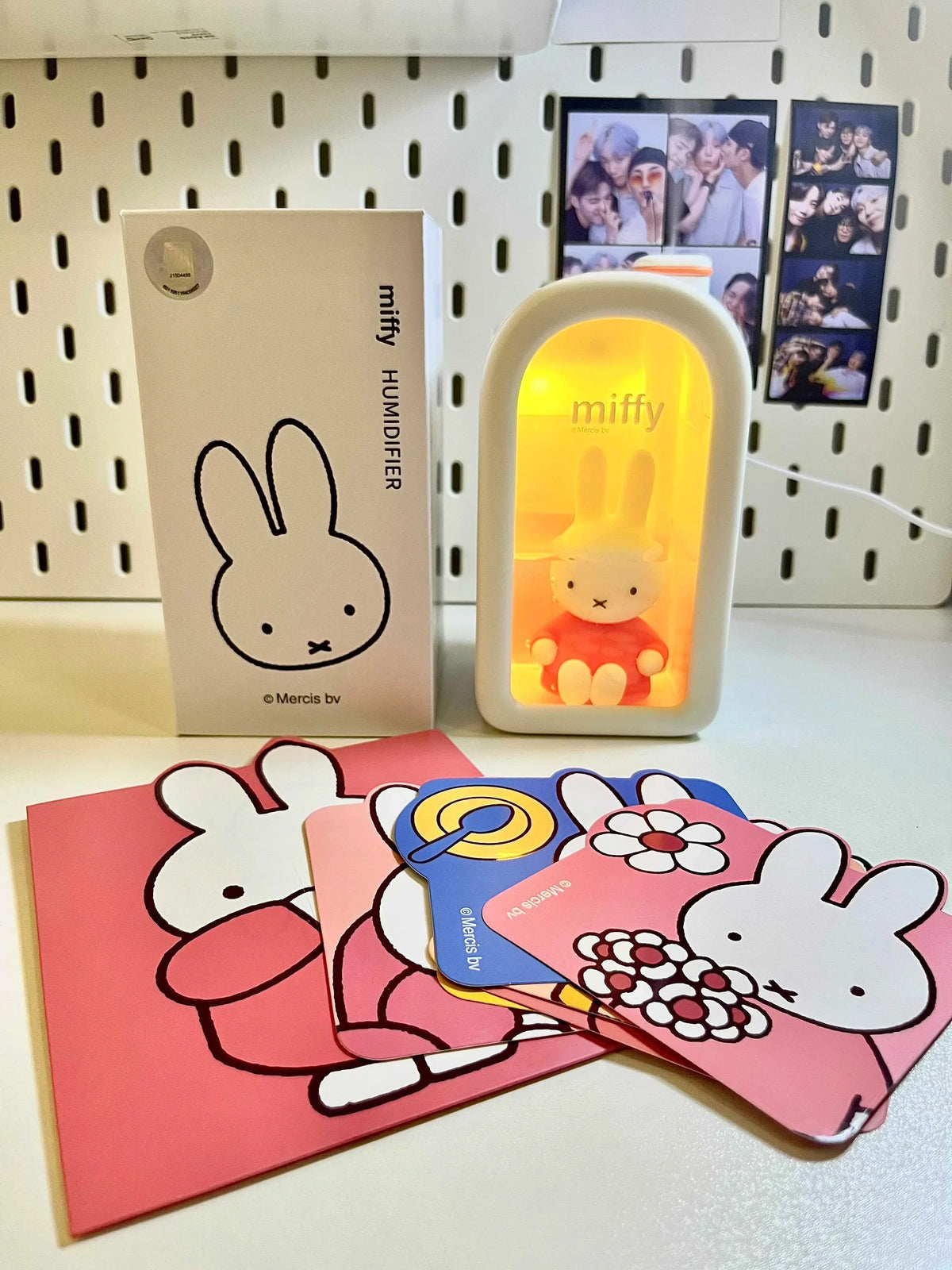 Humidifier Ultrasonic 380ml Doll Design Desktop Humidifier Back To School 2025 Quiet LED Mood Light Gift