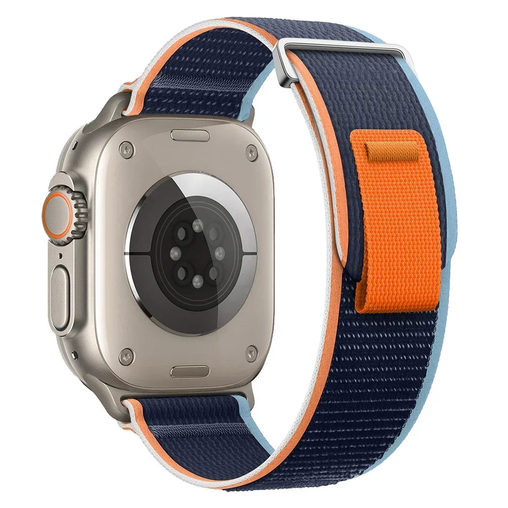 Trail Nylon Loop Apple Watch Band - Breathable Sport Strap for Ultra 3 2, Series 11 10 9 8 7 41-49mm