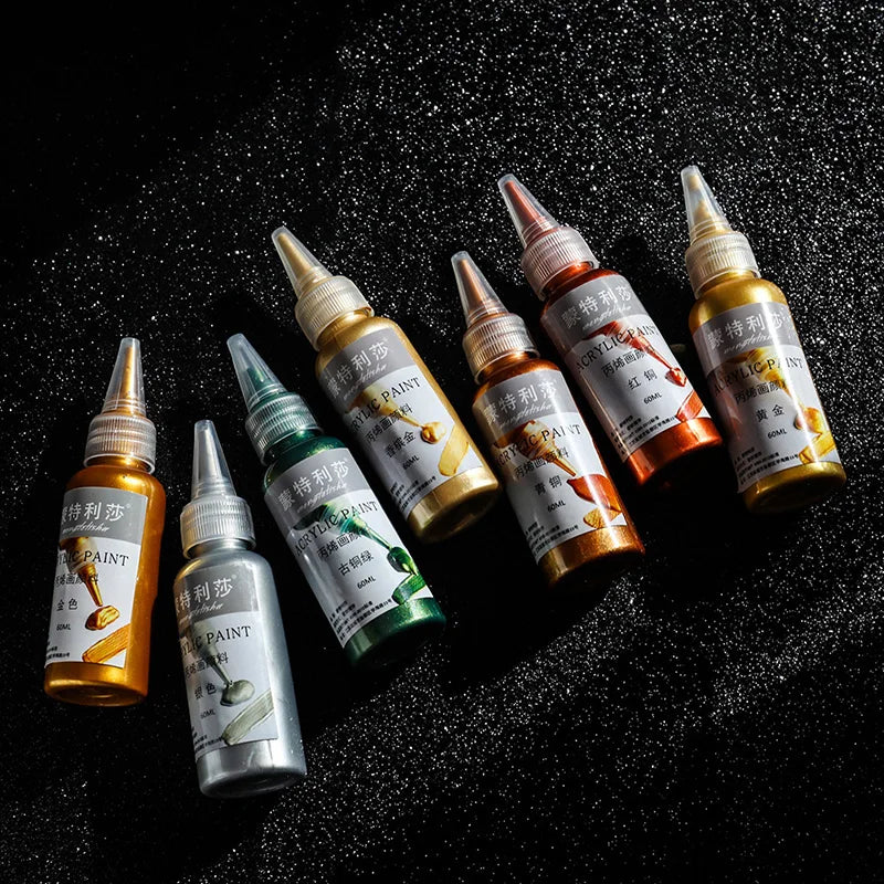 Acrylic Paint Kit Metallic Finish Water-Resistant Fade-Resistant For DIY Crafts Spring 2026 Trend