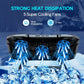 Laptop Cooling Pad with 5 Quiet Fans, Flexible Height & Phone Holder - Compatible with 12-15.6 Inch Laptops