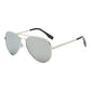 Timeless Big Pilot Sunglasses for Men - Deluxe Metal Black Aviation Shades UV400