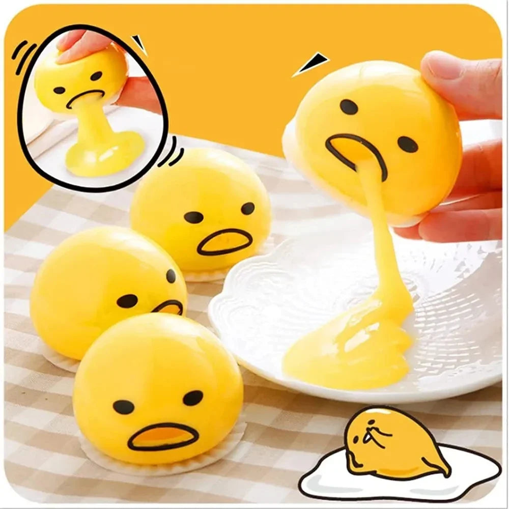 Relief Stress Egg Yolk Squeeze Toy Vomit Gag Funny Gift