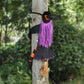 Witch Halloween Tree Decoration Non Woven Hanging Outdoor Yard Decor Fall 2025 Spooky Crashing Display