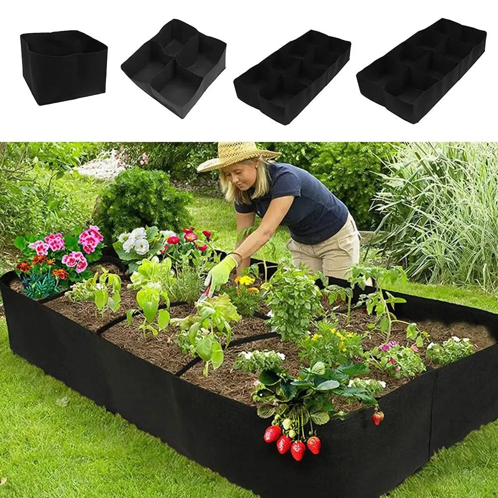 Planting Garden Bag - Rectangular Felt Grow Bags for Vegetables, Tomatoes, and Herbs