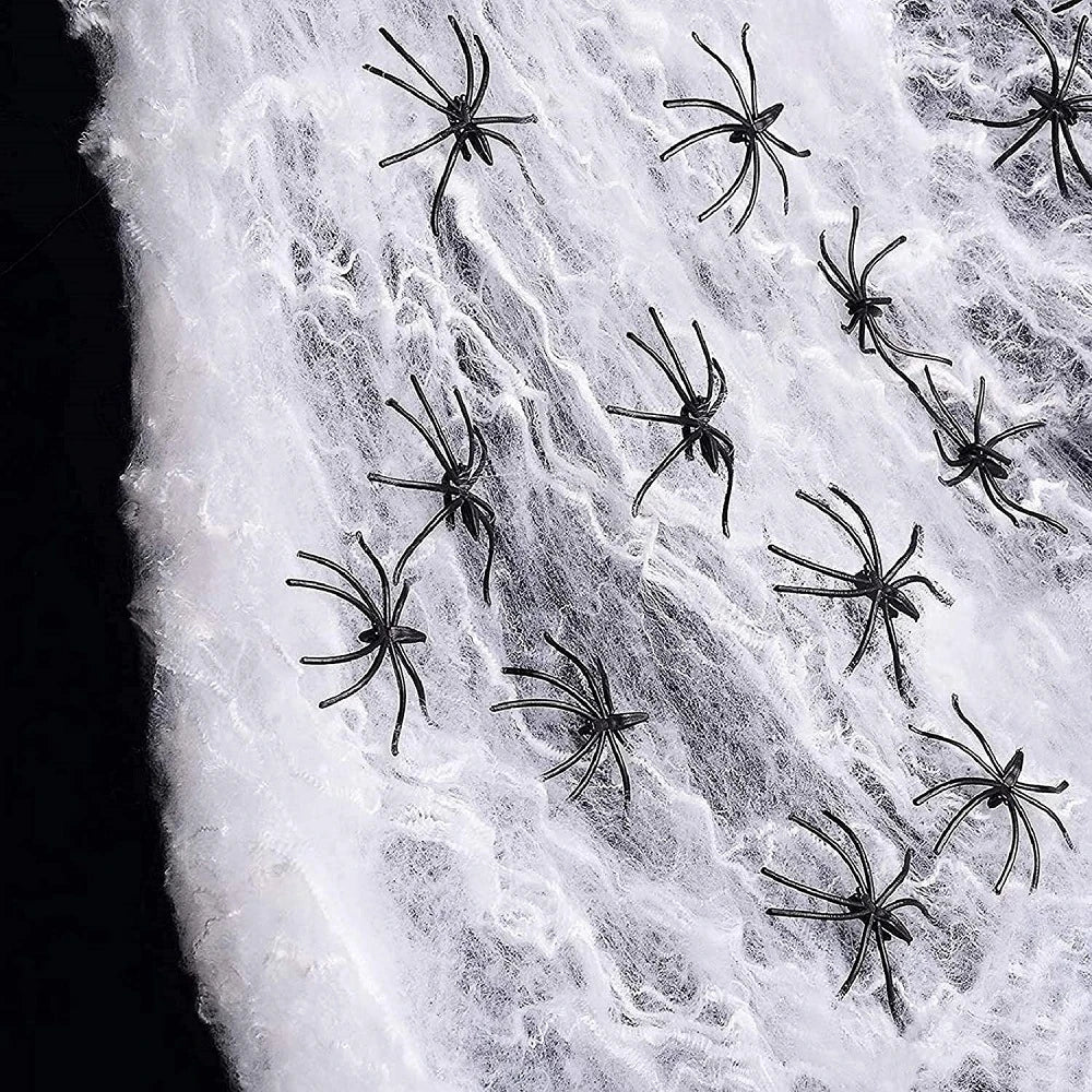 Spider Halloween Web with Spiders - Haunted House Outdoor/Indoor Decor