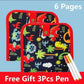 Magic 6-Sided Drawing Board for Kids - Educational Erase Board with 3 Chalk Pens, Transparent & Black Sides, Fun Coloring Activity