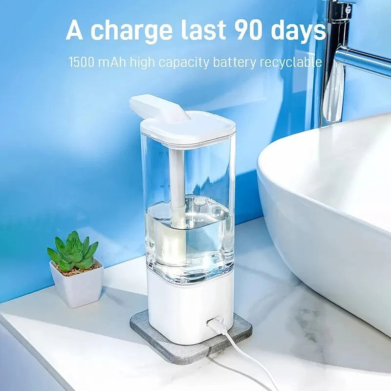 Sensor Automatic Hand Sanitizer Dispenser - 550ml Smart Soap Machine for Kitchen and Bathroom Use