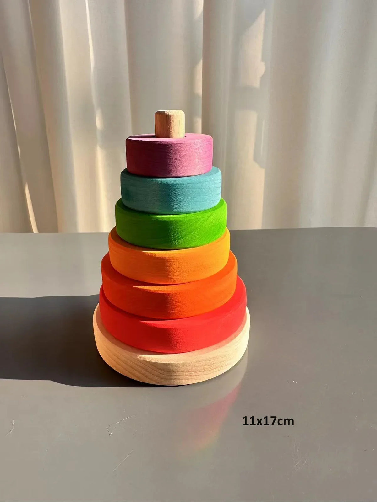 Wooden Building Blocks Pastel Scandinavian Stacking Play Kit Fall 2025 Eco Friendly Imaginative Play Gift
