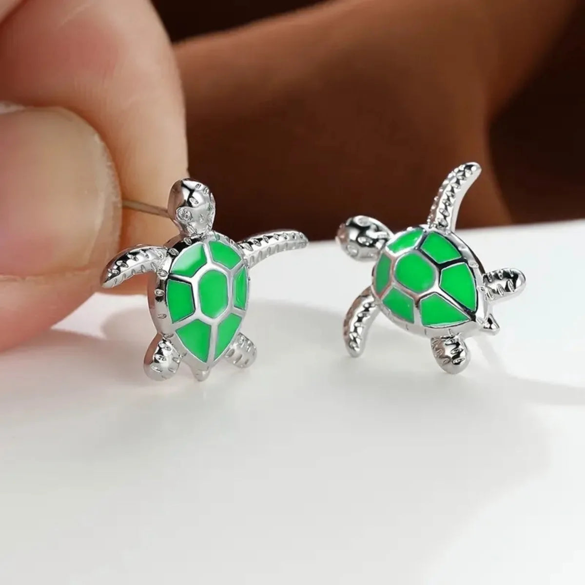 Turtle Sea Stud Earrings Cute Animal Jewelry Trend 2026 Summer Accessory Gift Idea For Ocean Lovers