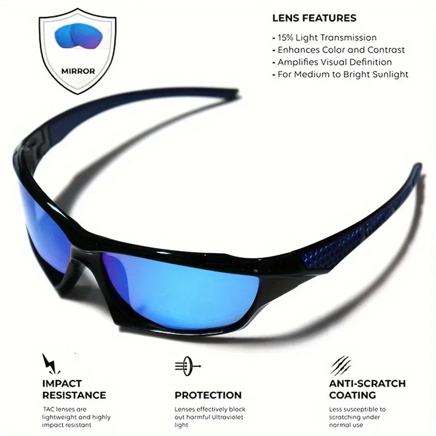 Sports Fashion Sunglasses Polarized UV400 Protection for Men & Women - Round Metal Frame