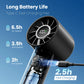 Travel-Friendly Mini Fan Hand-Held Fan with LED Display 3 Speeds